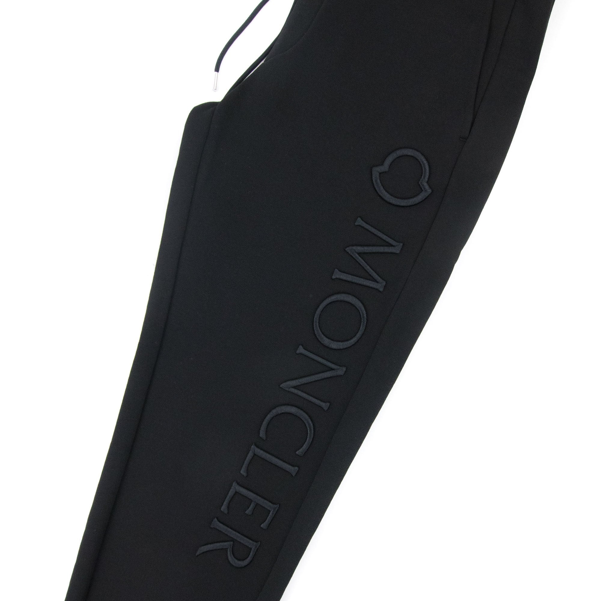 Moncler Embriodered Logo Joggers Black 999