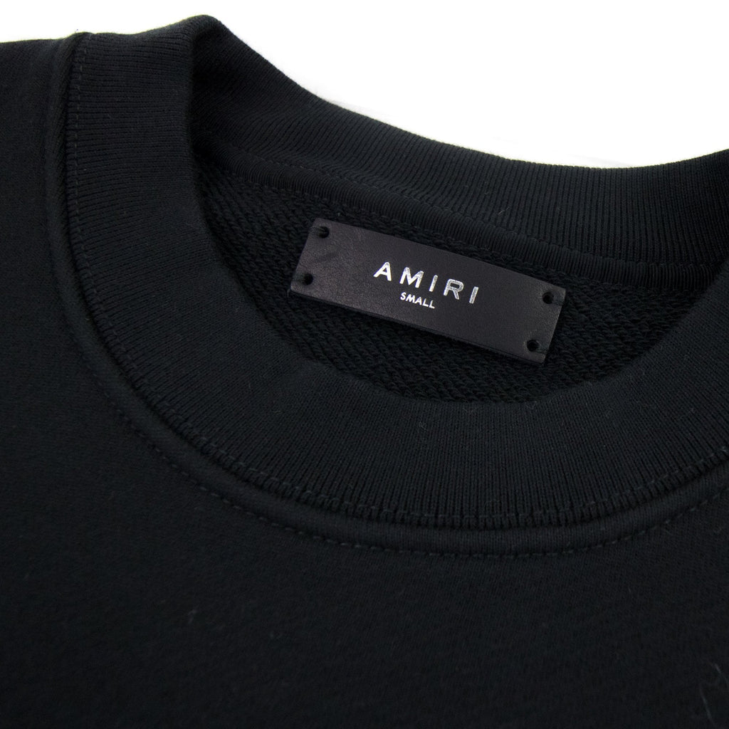 Amiri Eagle Logo Crewneck Sweatshirt Black