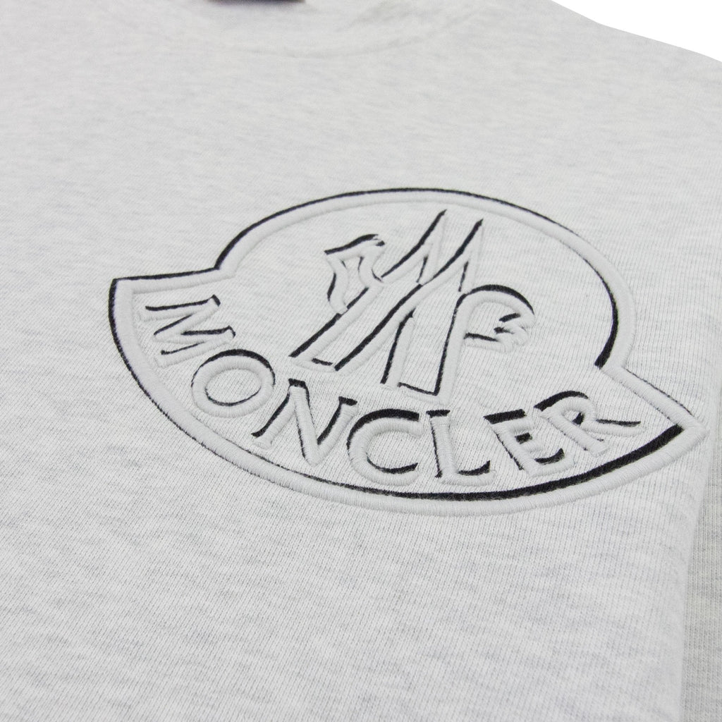 Moncler Embroidered Logo Crewneck Sweatshirt Grey 905