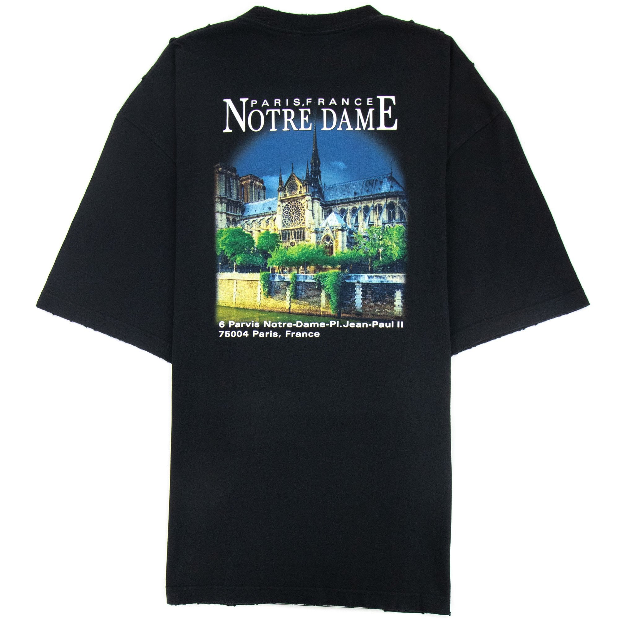 Balenciaga Sacré-Coeur Print Oversized T-shirt Black