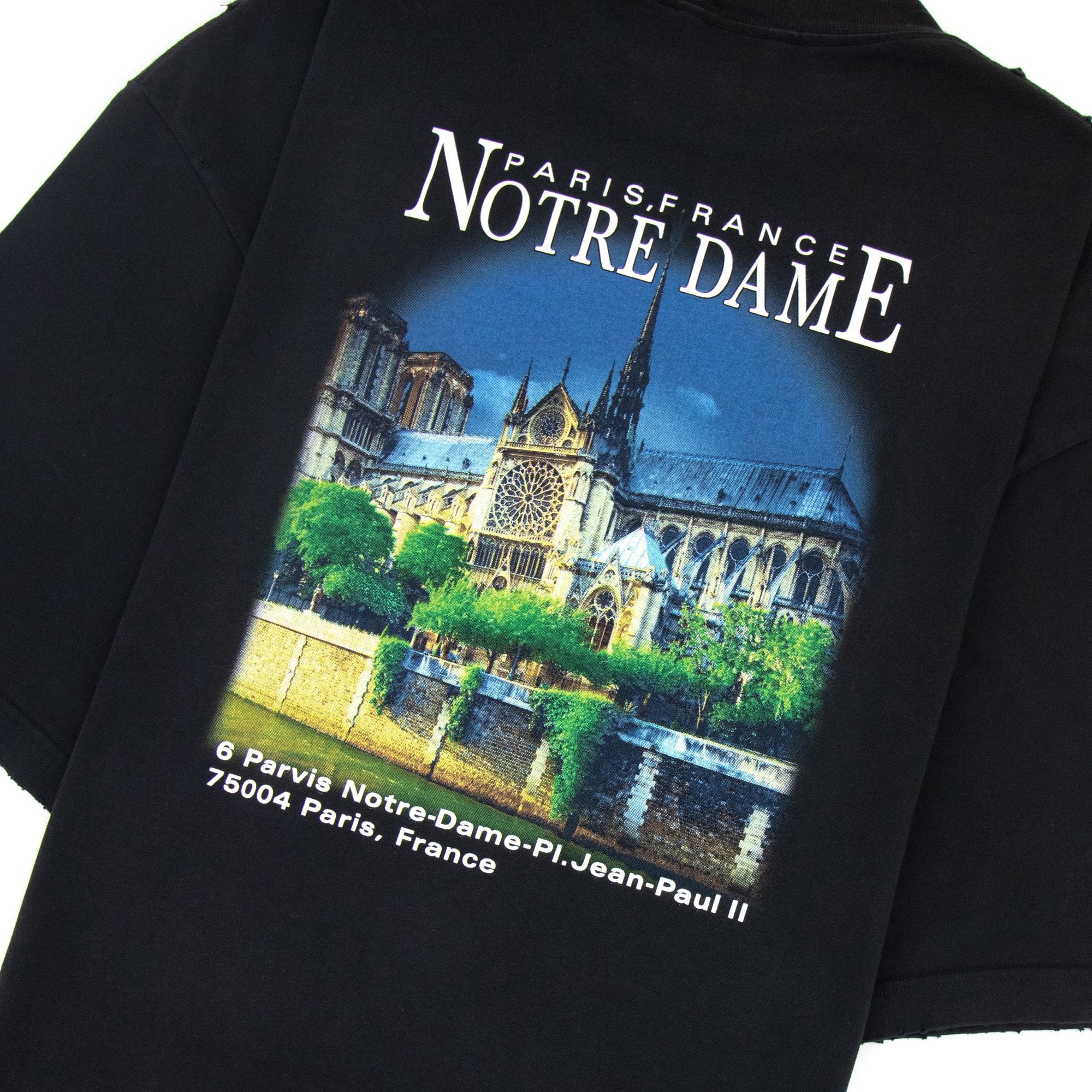 Balenciaga Sacré-Coeur Print Oversized T-shirt Black