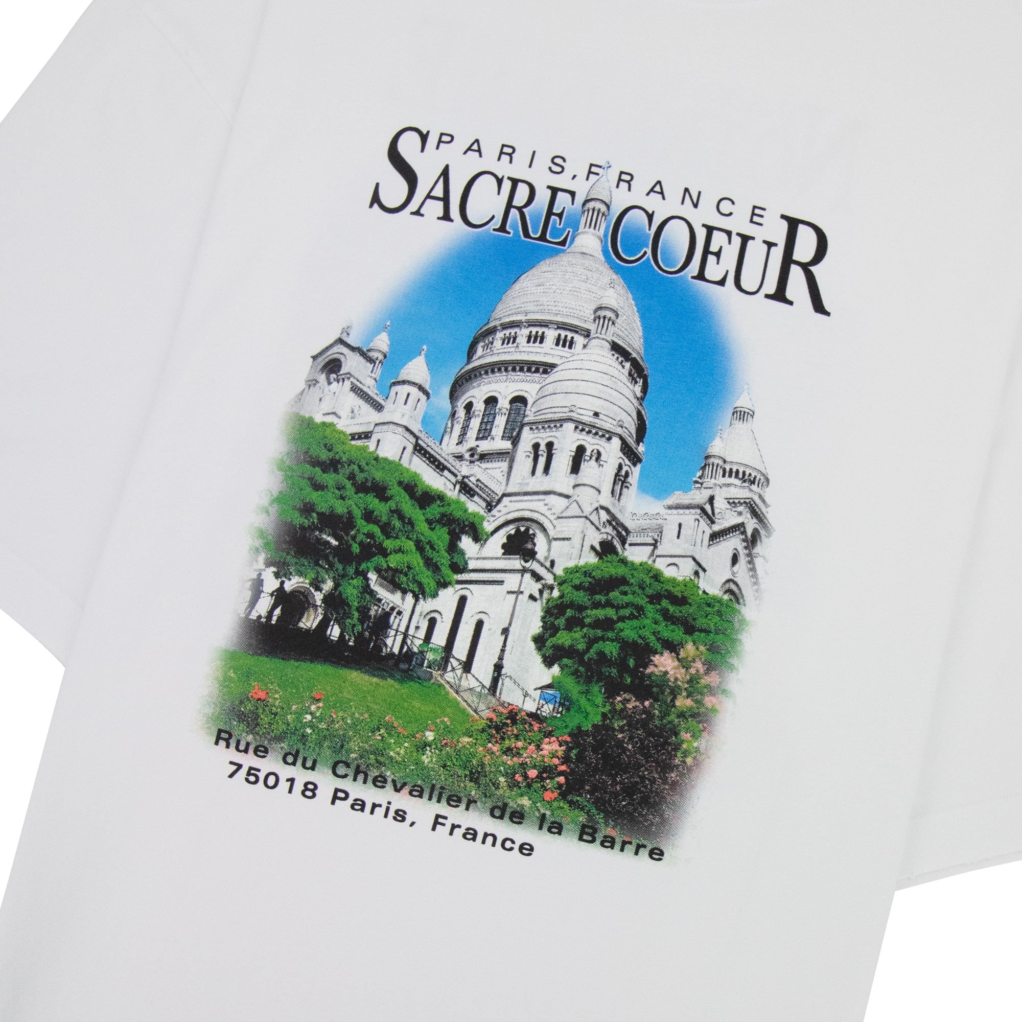 Balenciaga Sacré-Coeur Print Oversized T-shirt White