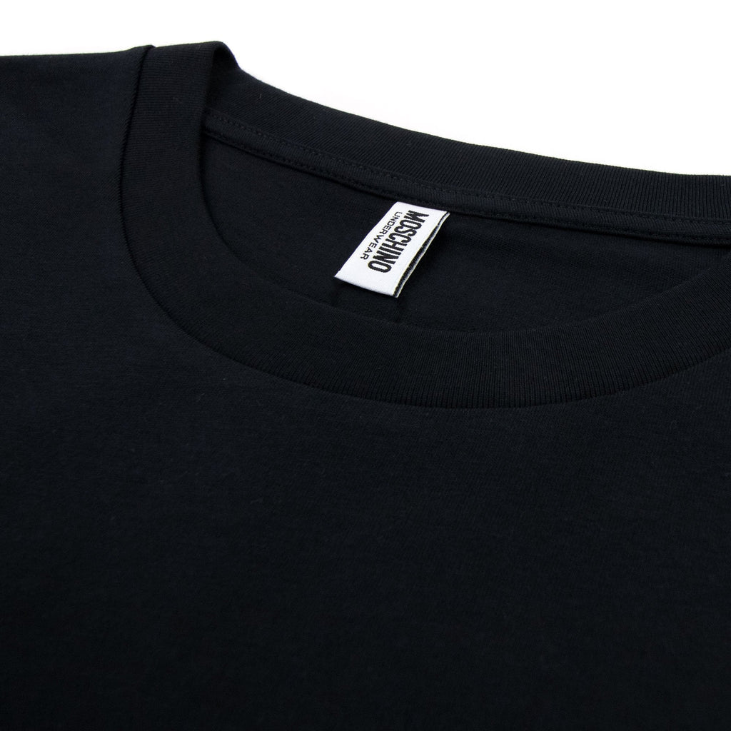 Moschino Underwear Tape Cuff Sleeve T Shirt Black 0555