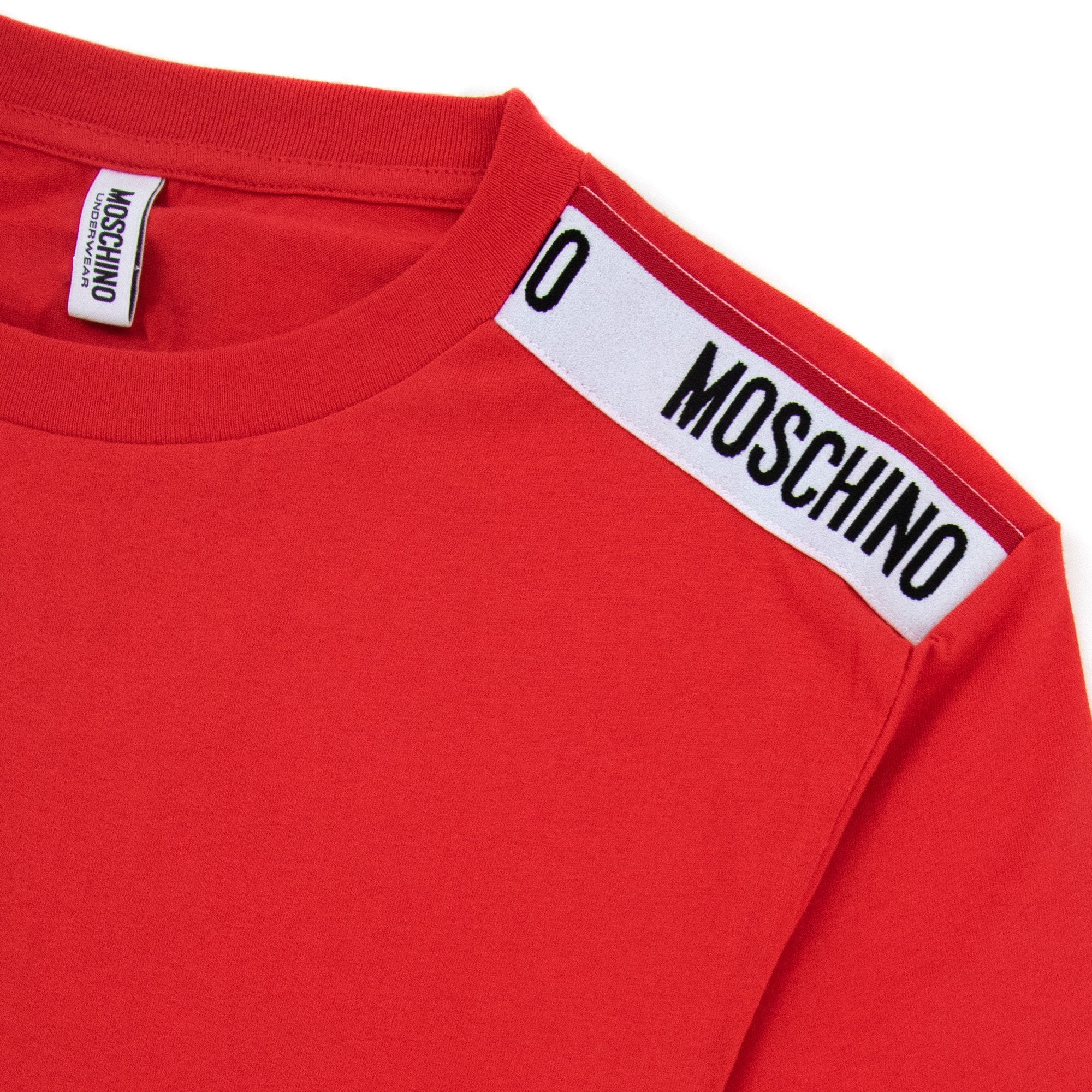 Moschino Underwear Tape Logo T-shirt Red 0113