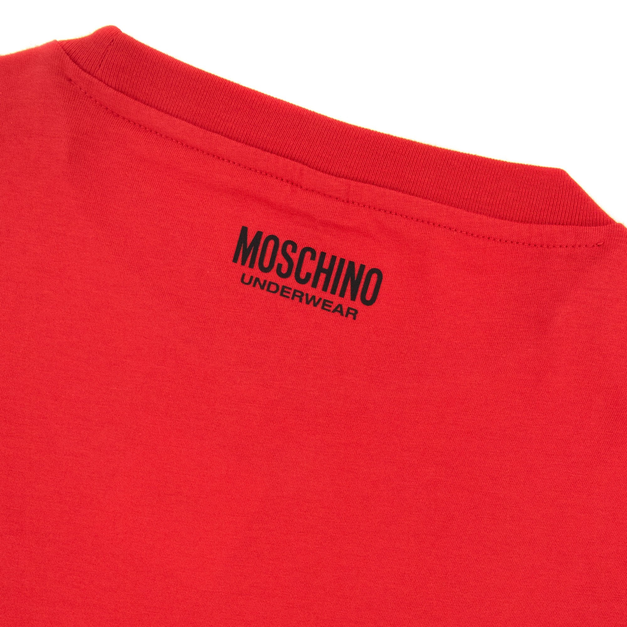Moschino Underwear Tape Logo T-shirt Red 0113