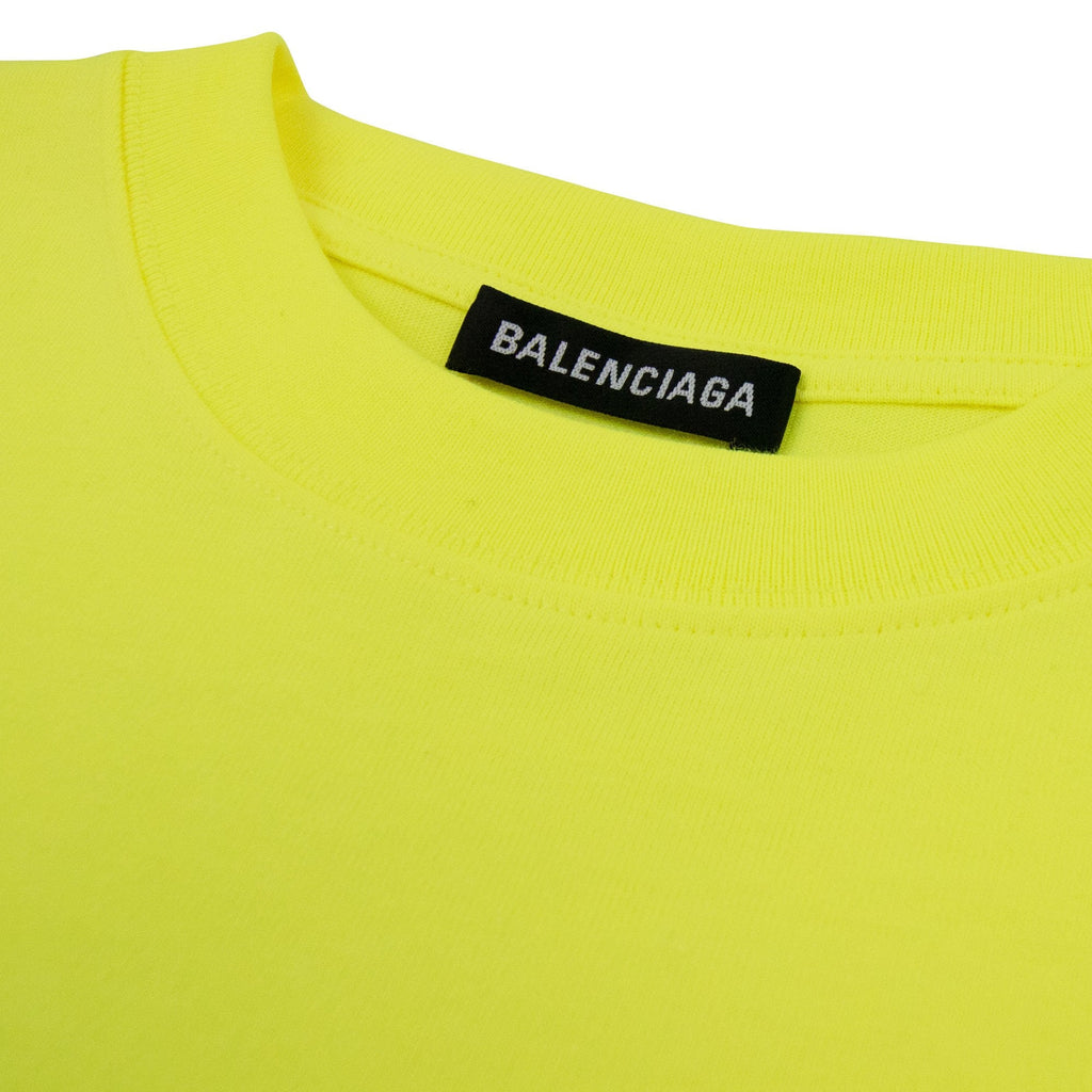 Balenciaga Political Campaign Reg Fit T-shirt Neon Yellow