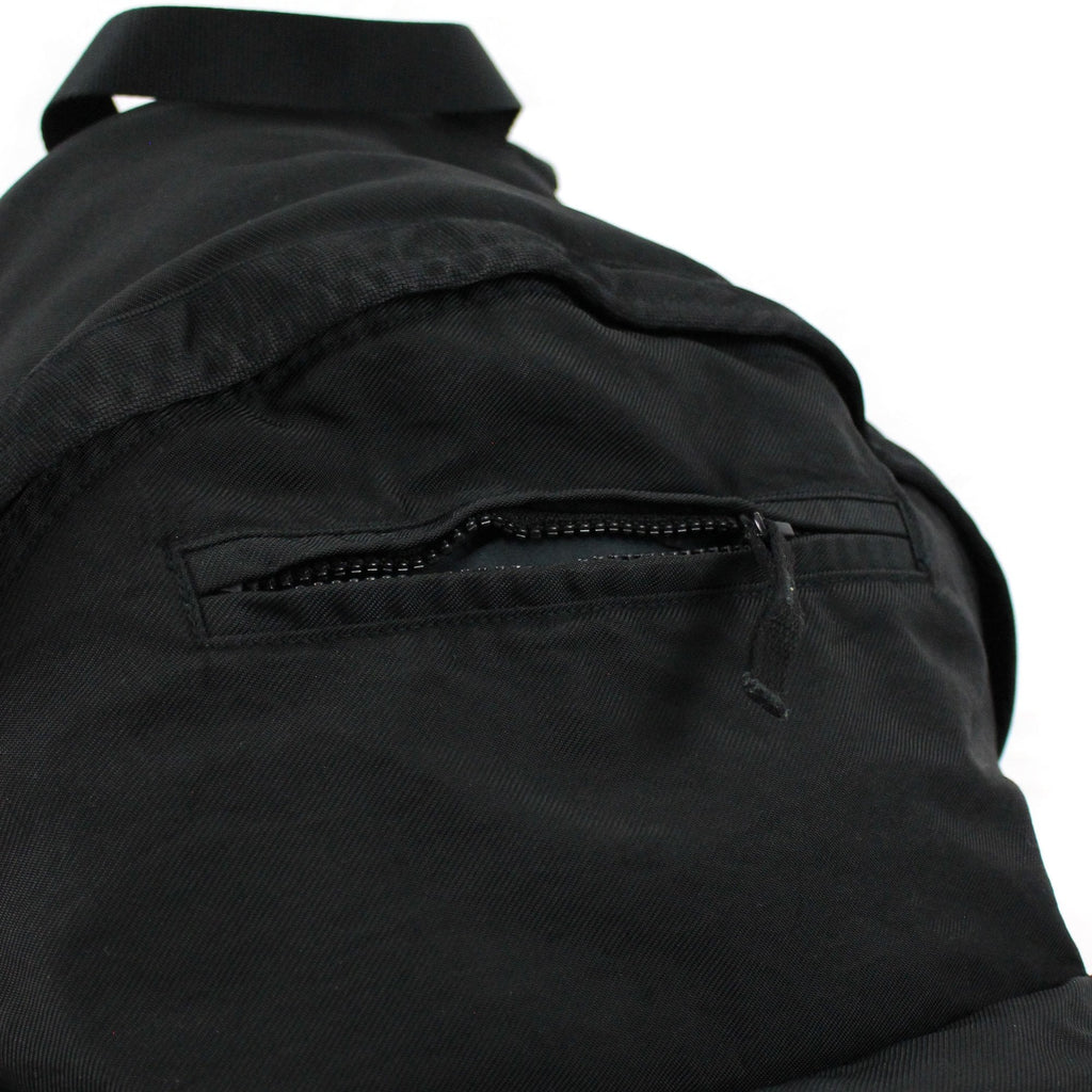 Stone Island Junior Garment Dyed Patch Logo Rucksack Black V0029