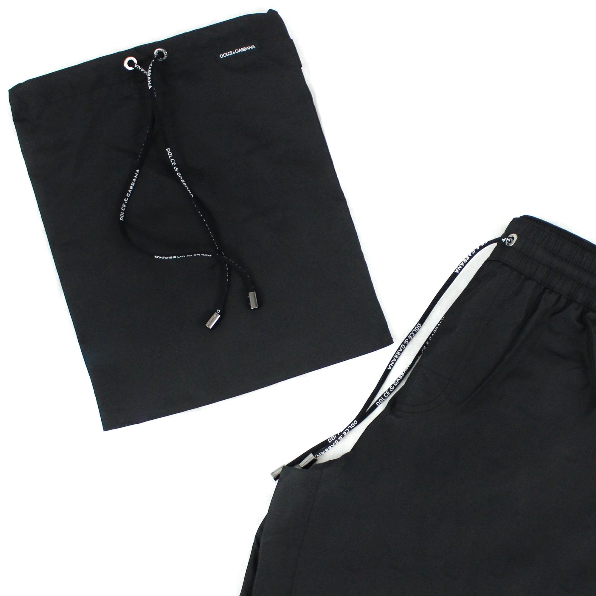 Dolce & Gabbana Branded Plate Swim Shorts Black N0000