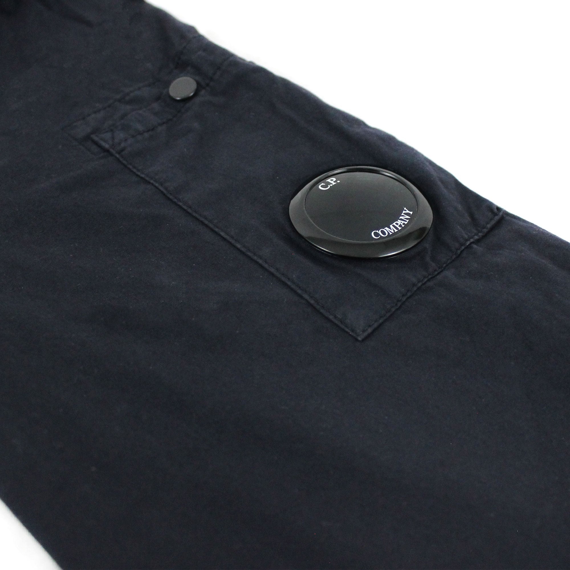 Cp Company Garment Dyed Emerize Zipped Lens Shirt Navy 888