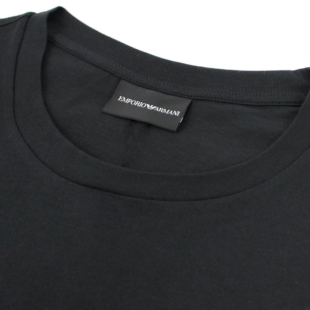 Emporio Armani Signature Logo T Shirt Black/black