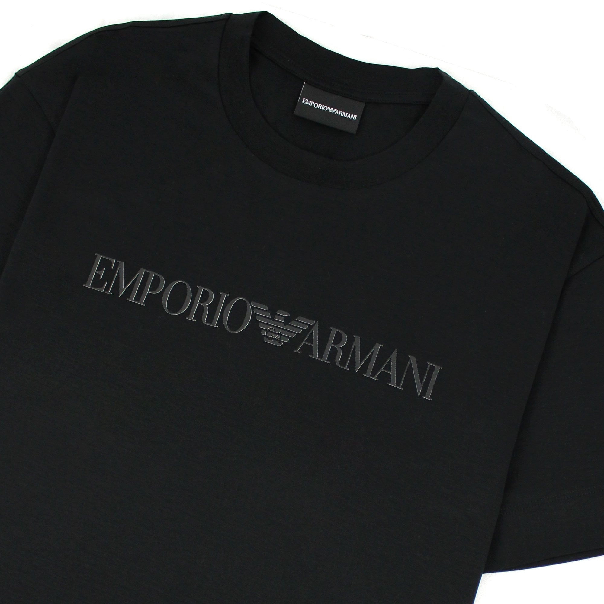Emporio Armani Tencel Blend T-shirt Black