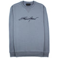 Emporio Armani Embroidered Signature Logo Sweatshirt Grigio 668