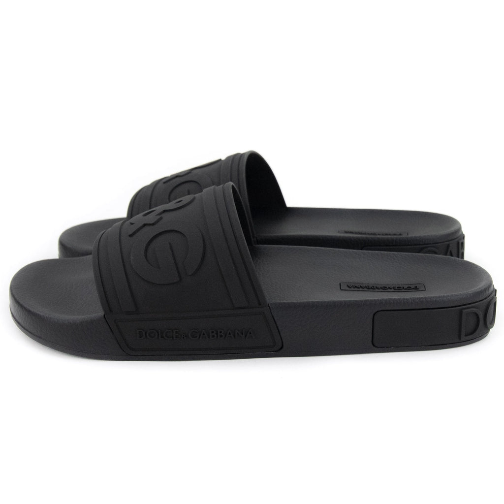 Dolce & Gabbana DG Logo Sliders Black