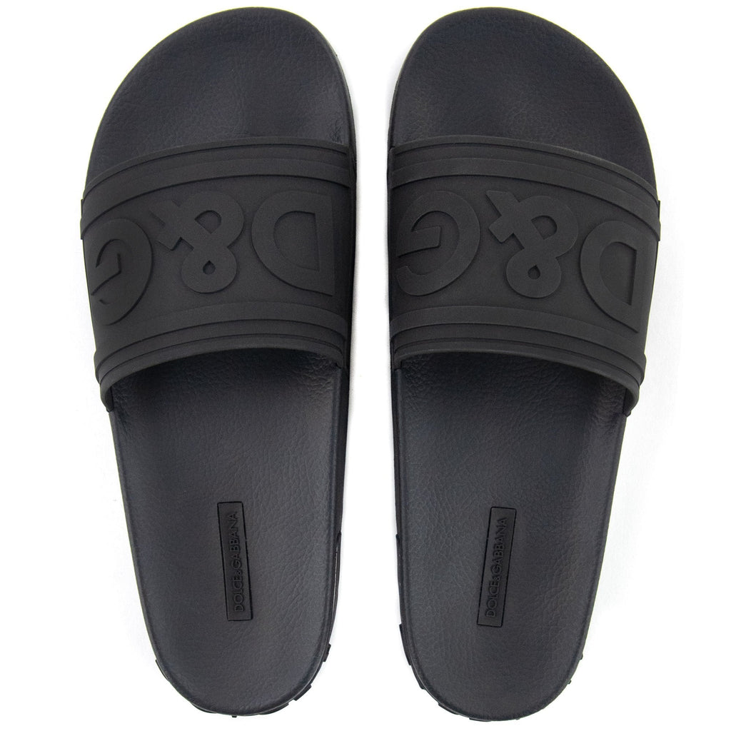 Dolce & Gabbana DG Logo Sliders Black