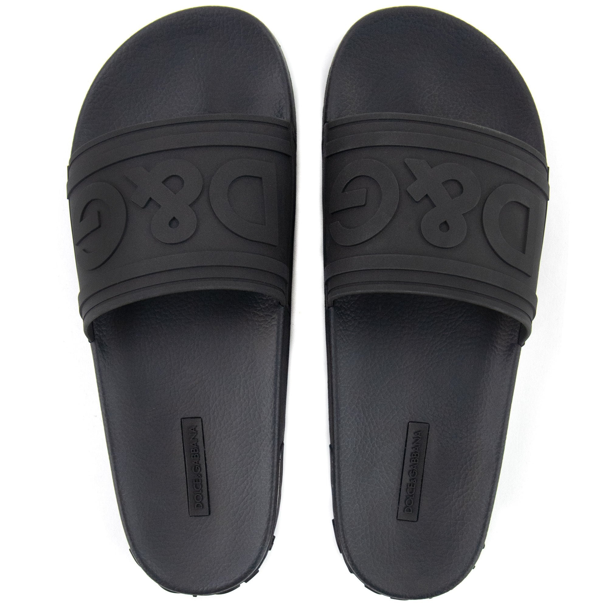 Dolce & Gabbana DG Logo Sliders Black