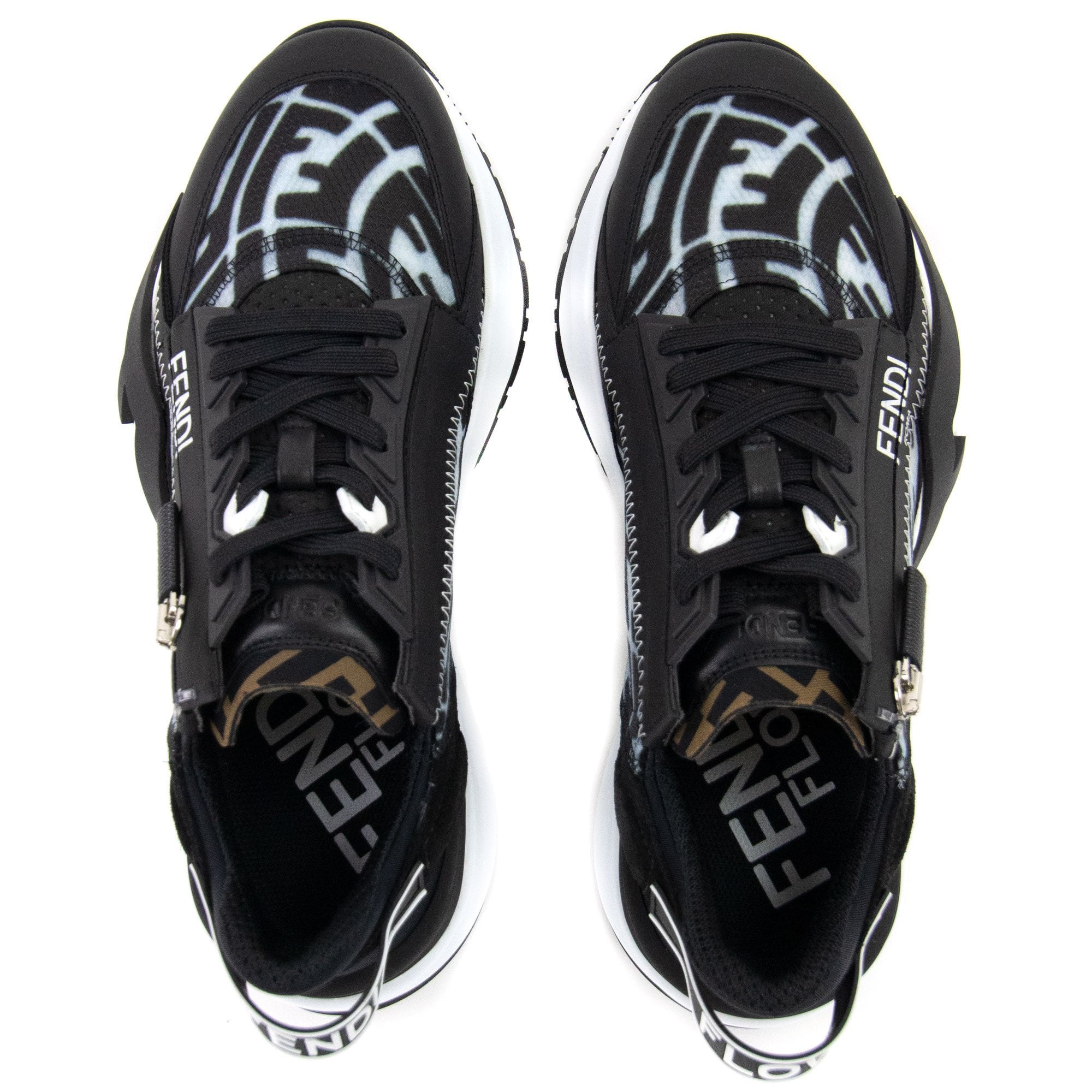 Fendi Flow Nylon Sneakers Black