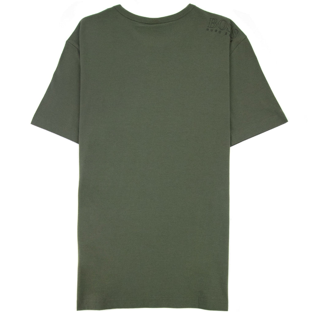 Hugo Boss Regular-fit T-shirt With Contrast Logo Khaki 307