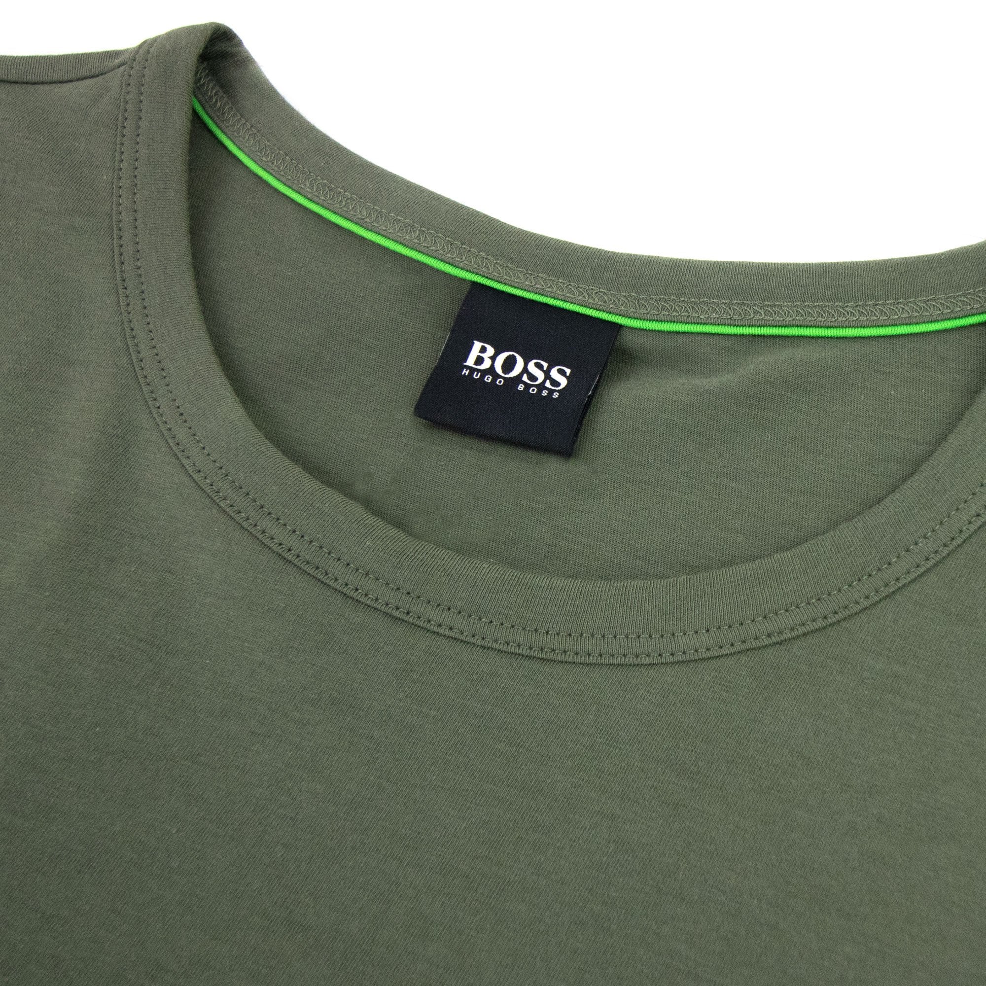 Hugo Boss Regular-fit T-shirt With Contrast Logo Khaki 307