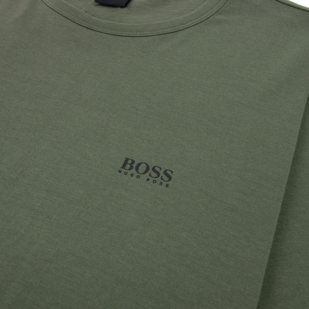 Hugo Boss Regular-fit T-shirt With Contrast Logo Khaki 307