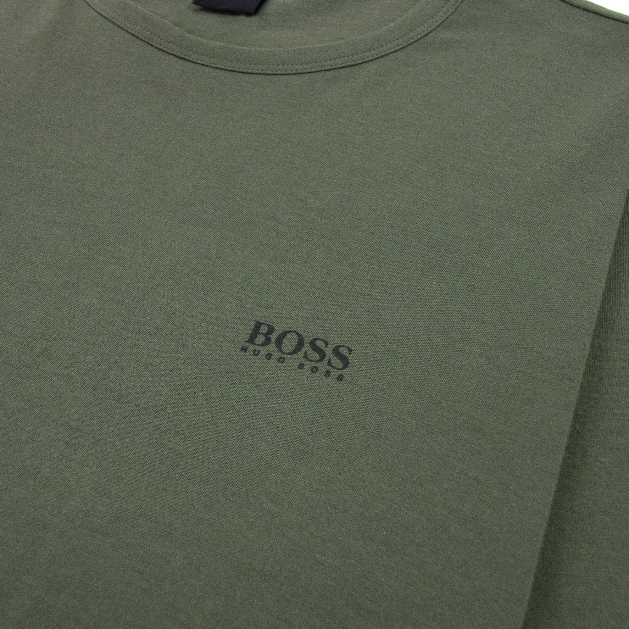 Hugo Boss Regular-fit T-shirt With Contrast Logo Khaki 307
