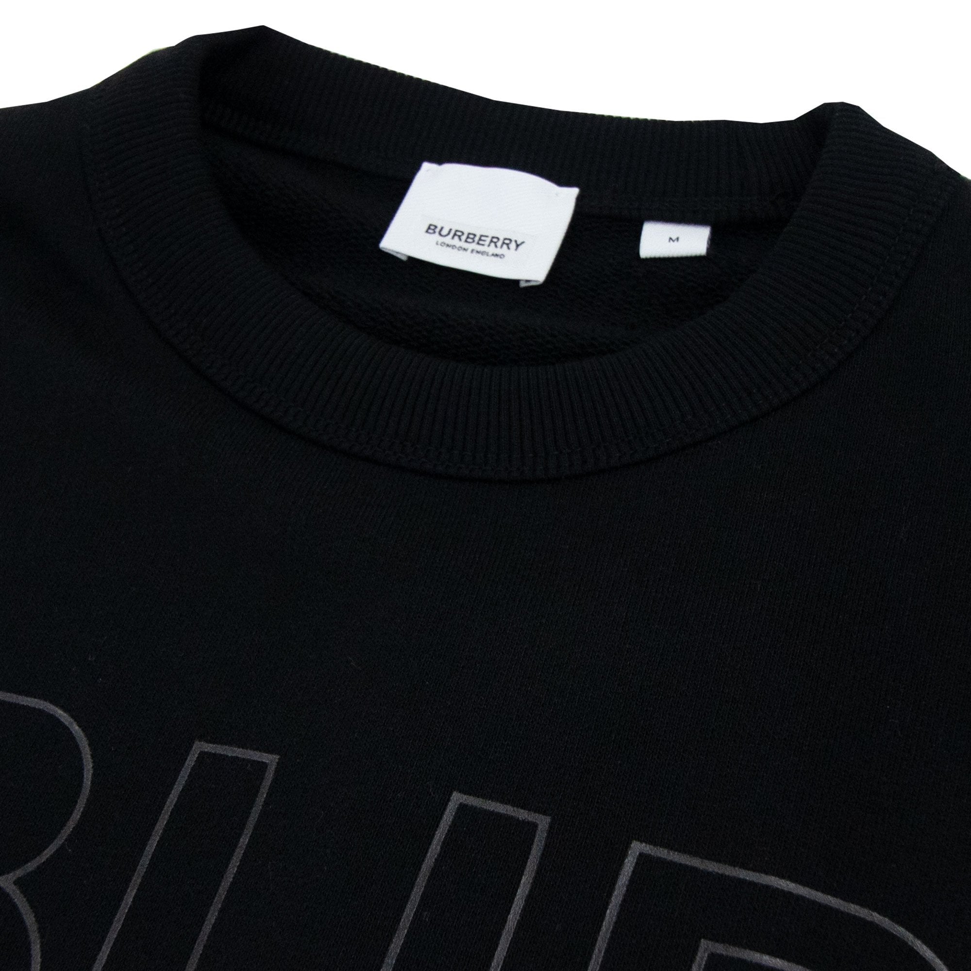 Burberry Horseferry Print Cotton Sweatshirt Black