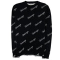 Balenciaga All Over Script Jumper Black