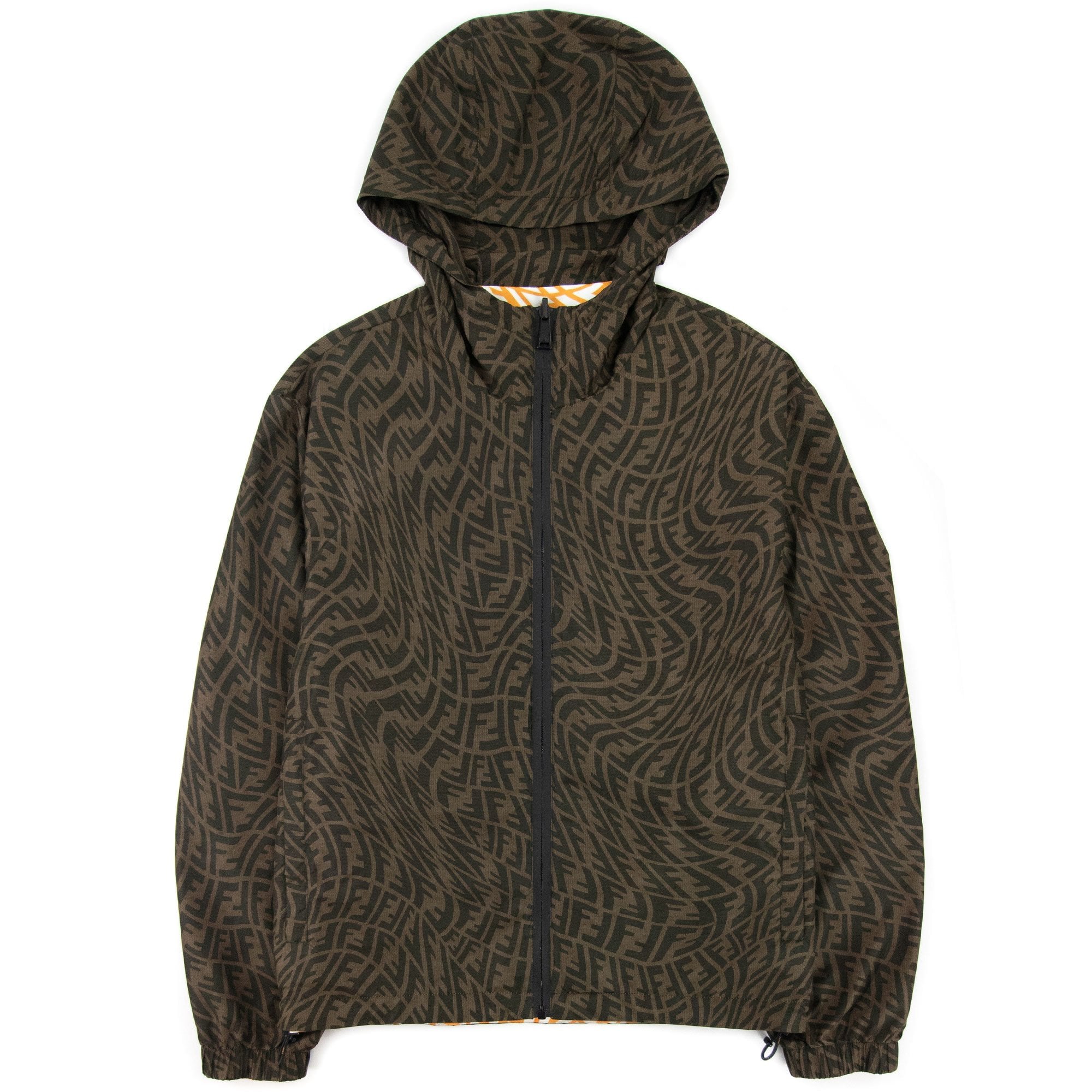 フェンディ FENDI FFロゴ メッシュ パーカー FAF535 A78L Fendi FF Logo Reversible Jacket Brown | ONU – Onu