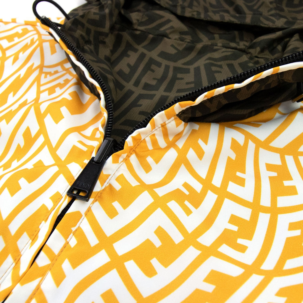 Fendi FF Logo Reversible Jacket Brown