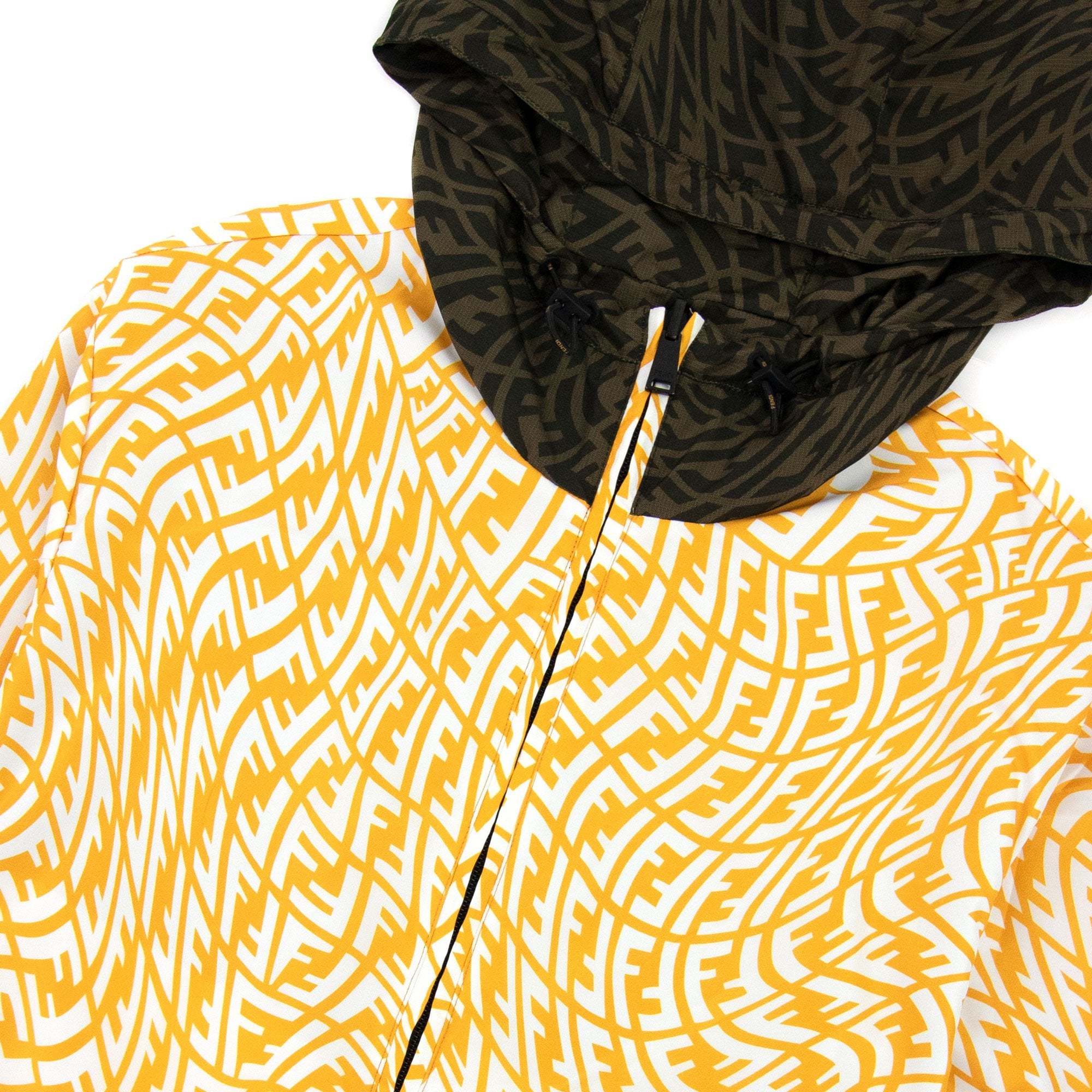 Fendi FF Logo Reversible Jacket Brown