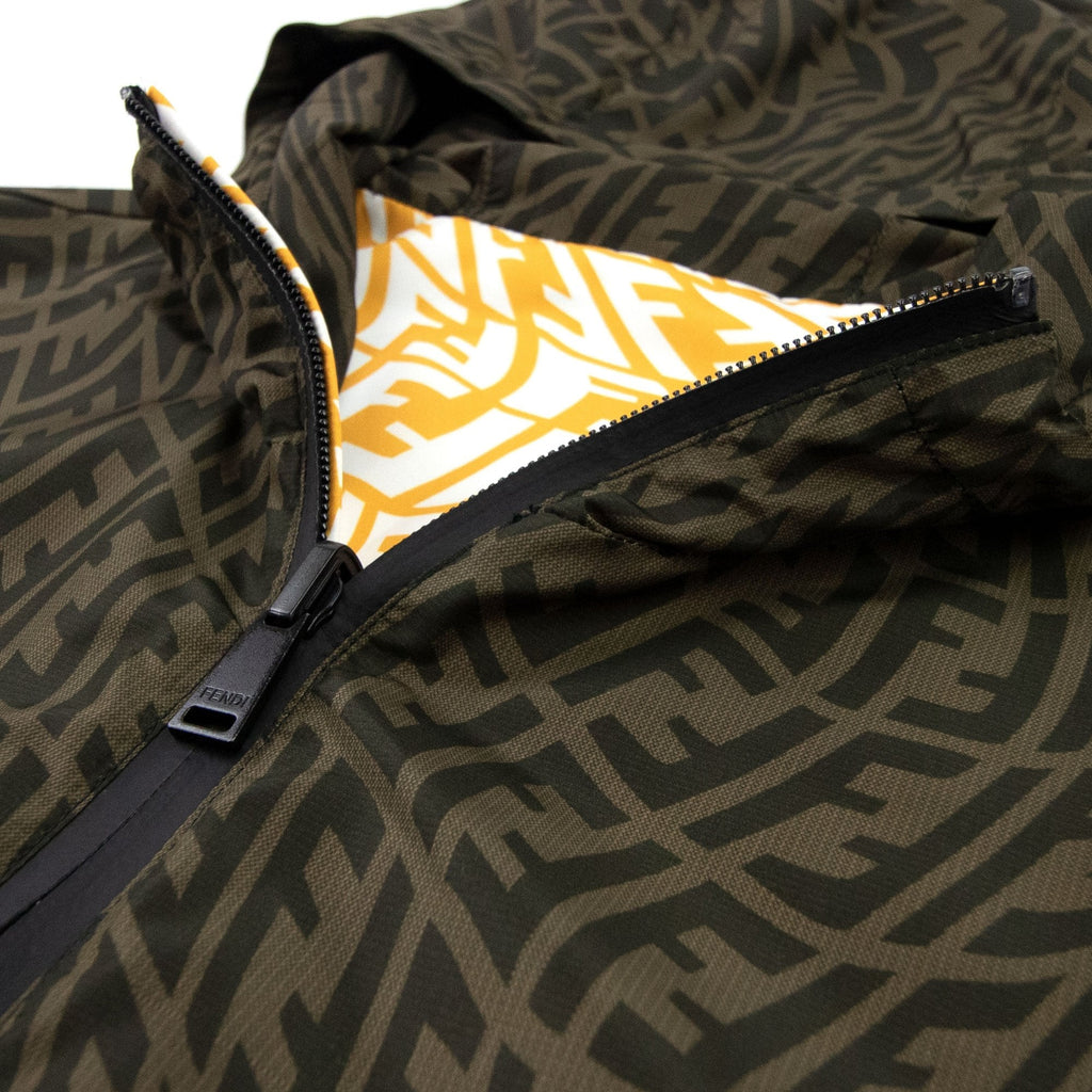Fendi FF Logo Reversible Jacket Brown