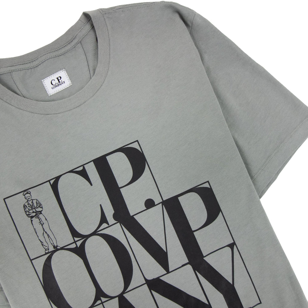CP Company C.P Block Man Tshirt Green 917