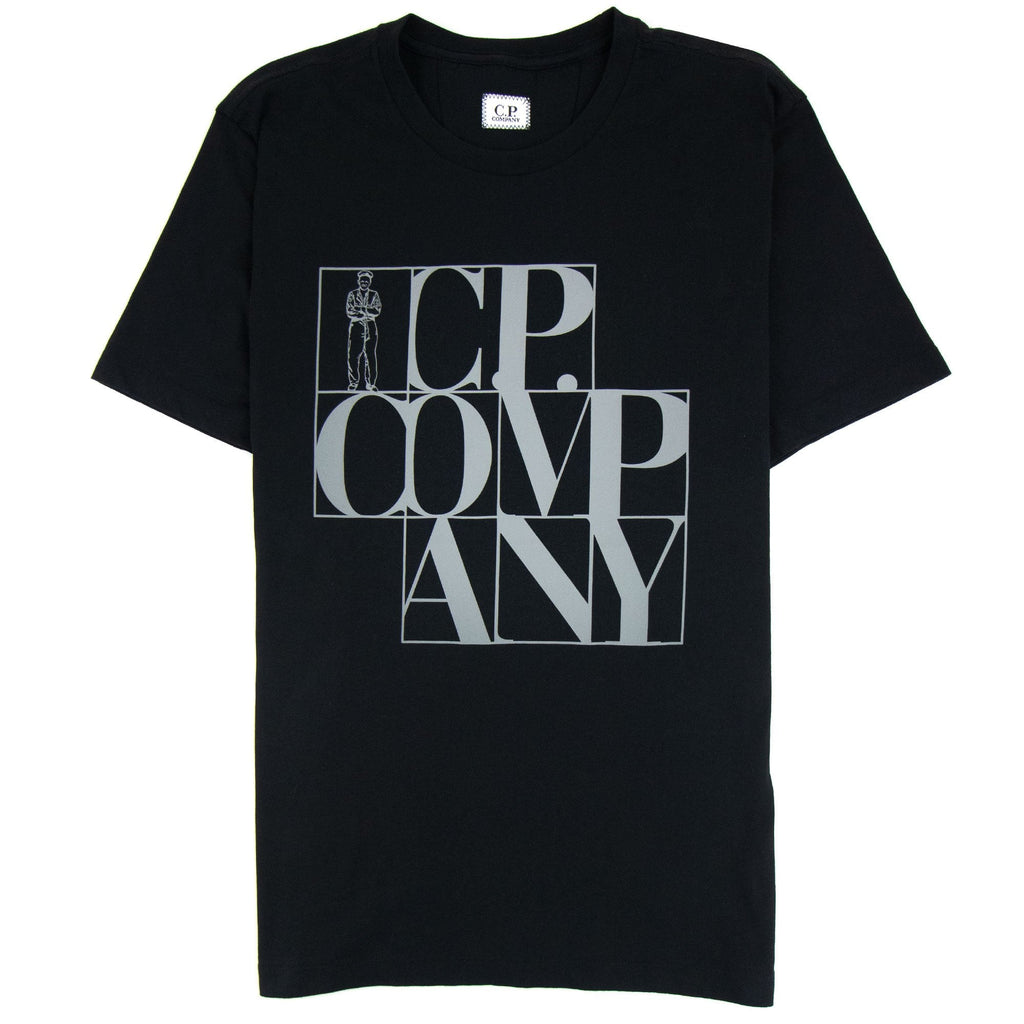 CP Company C.P Block Man Tshirt Black/grey 999