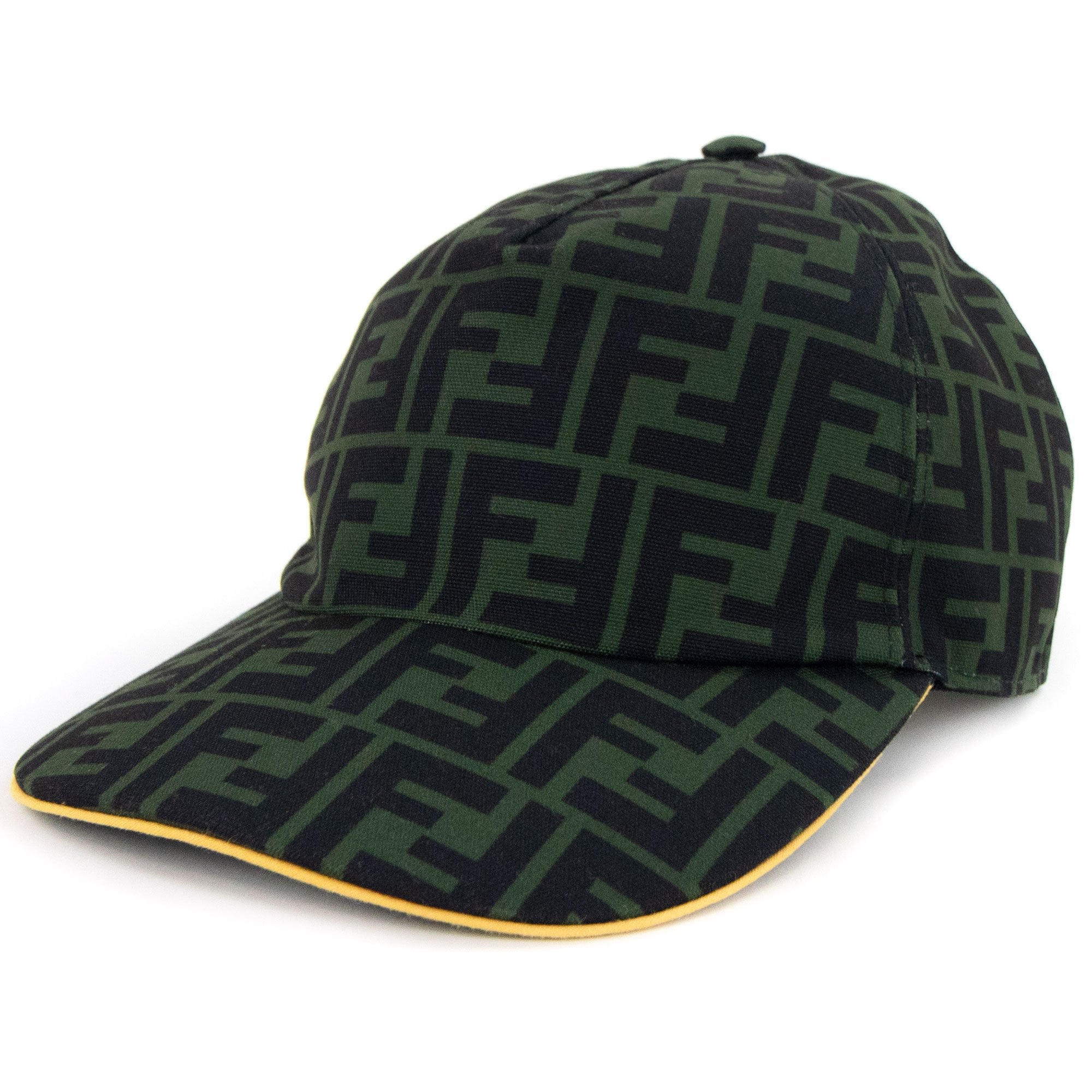 Fendi FF Print Canvas Baseball Cap Green | ONU – Onu