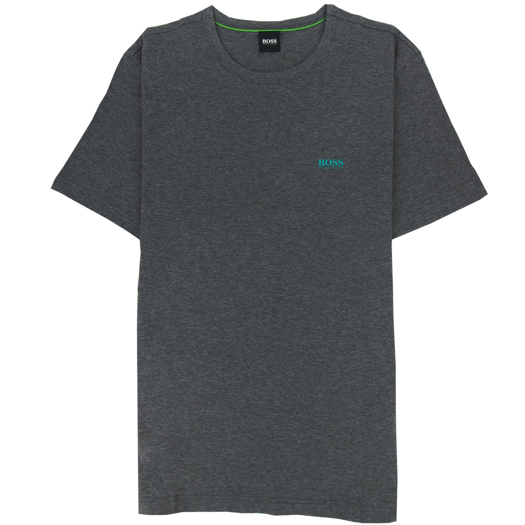 Hugo Boss Regular-fit T-shirt With Contrast Logo Grey 035