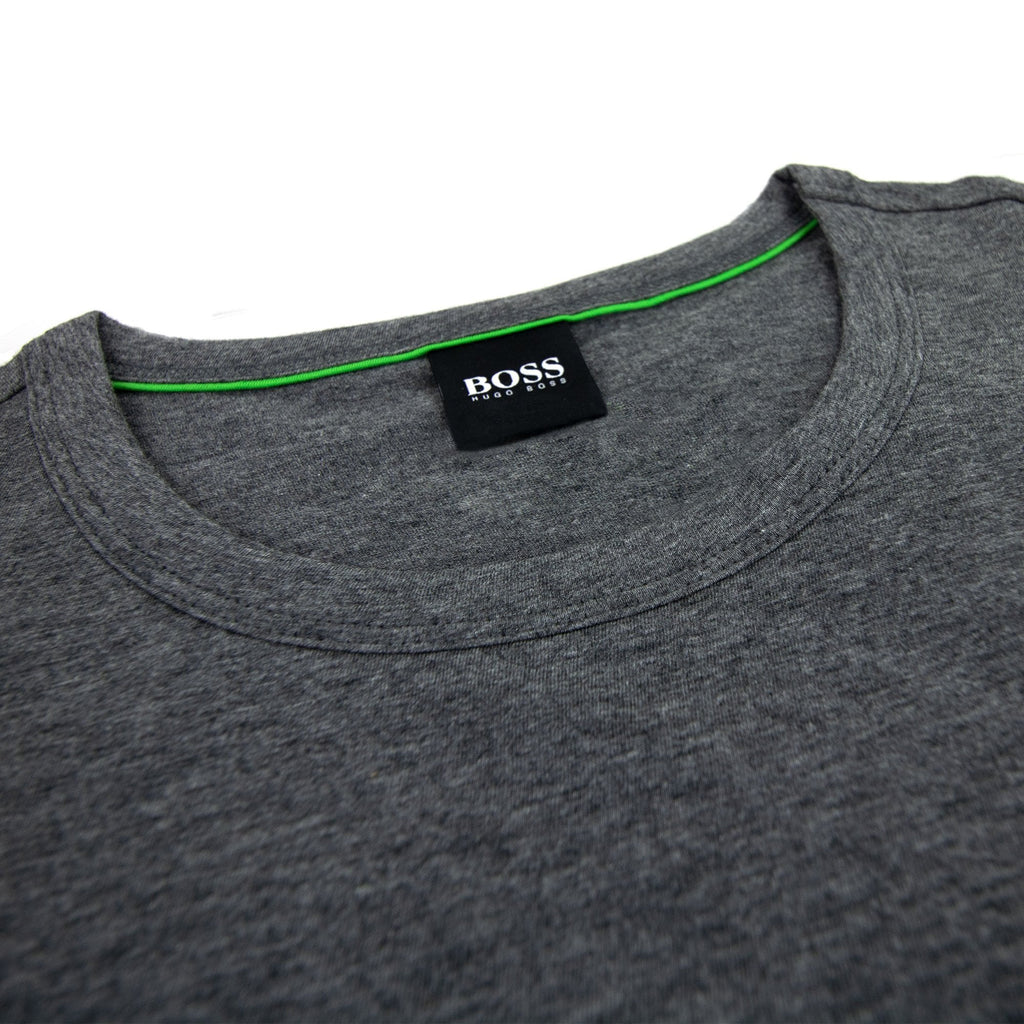 Hugo Boss Regular-fit T-shirt With Contrast Logo Grey 035
