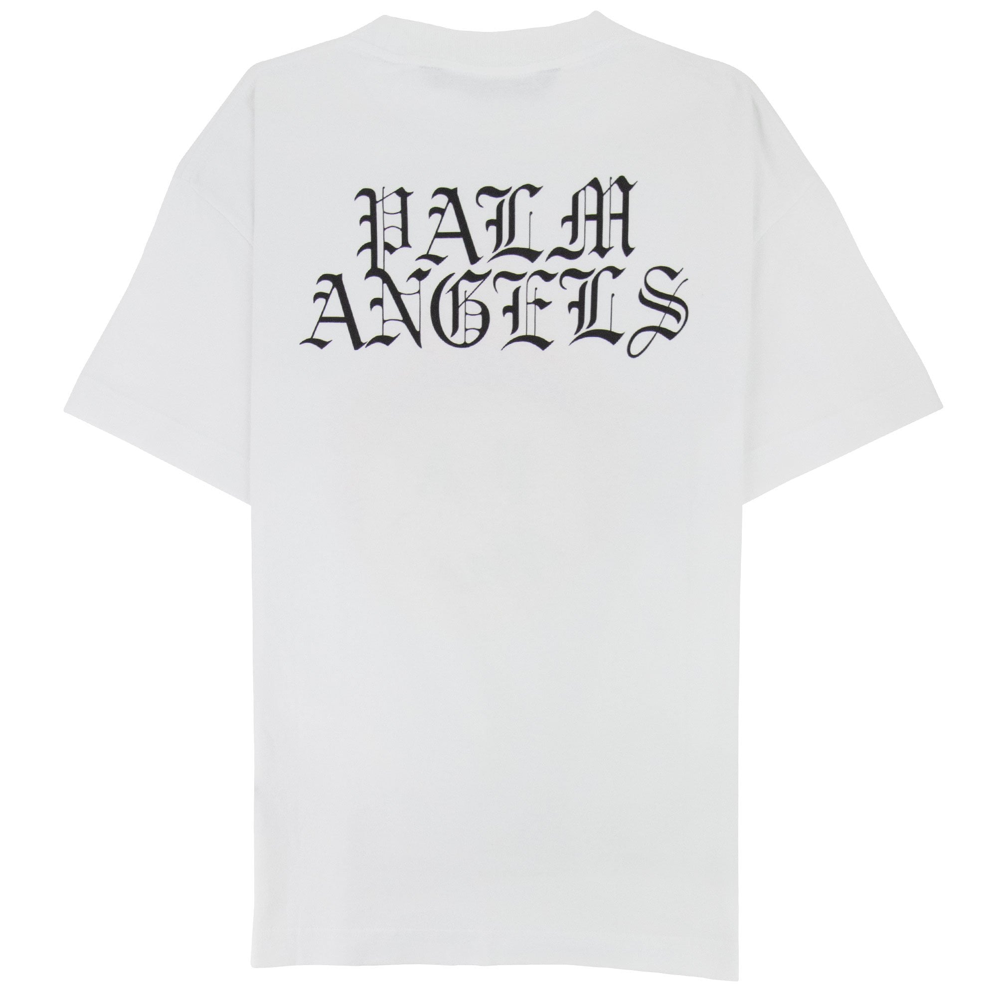 Palm Angels Burning Head T Shirt White/yellow