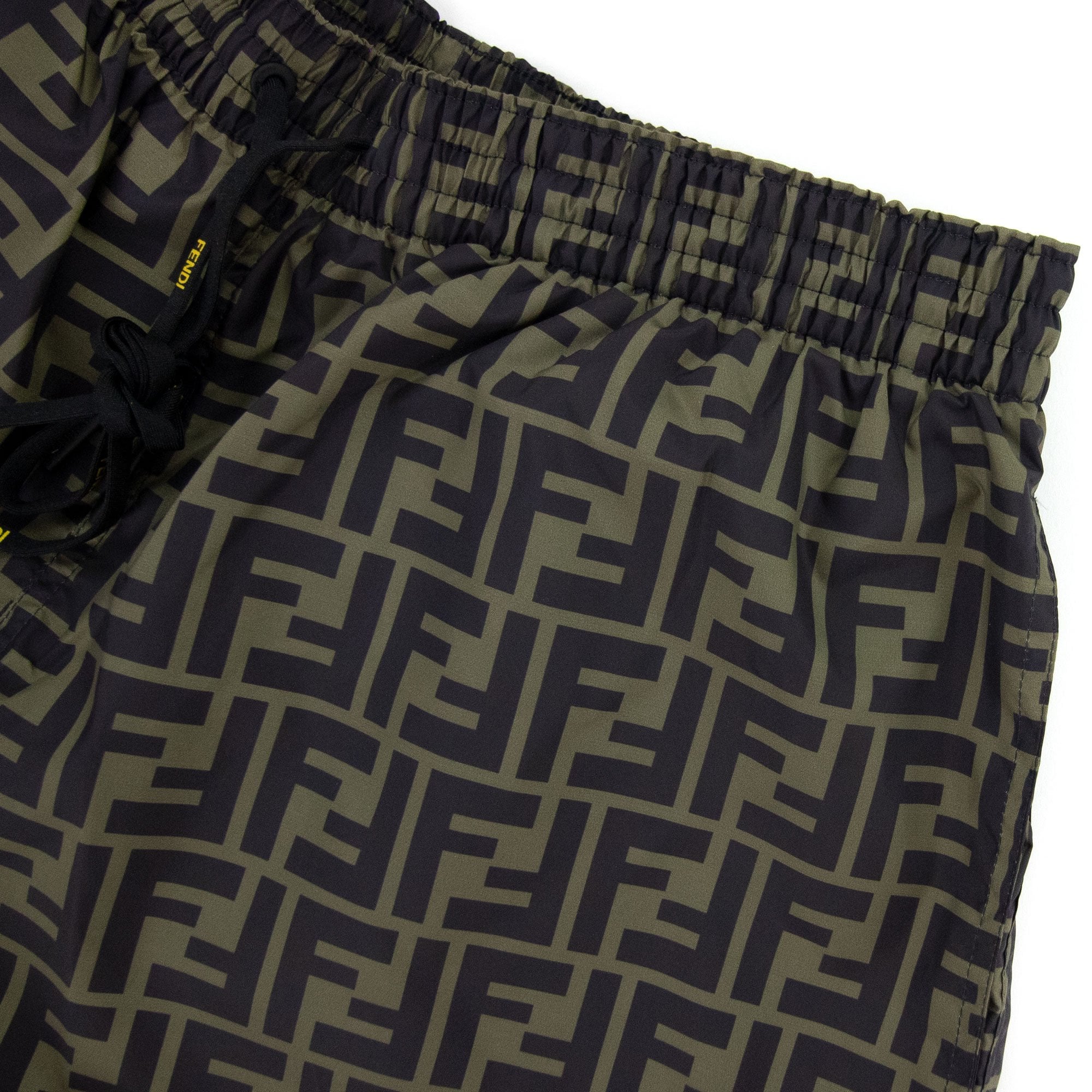 Fendi FF Motif Swim Shorts Brown