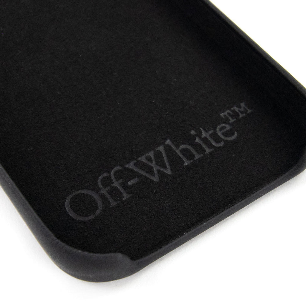 Off White Apple Iphone 12 Mini Cover Black & Red