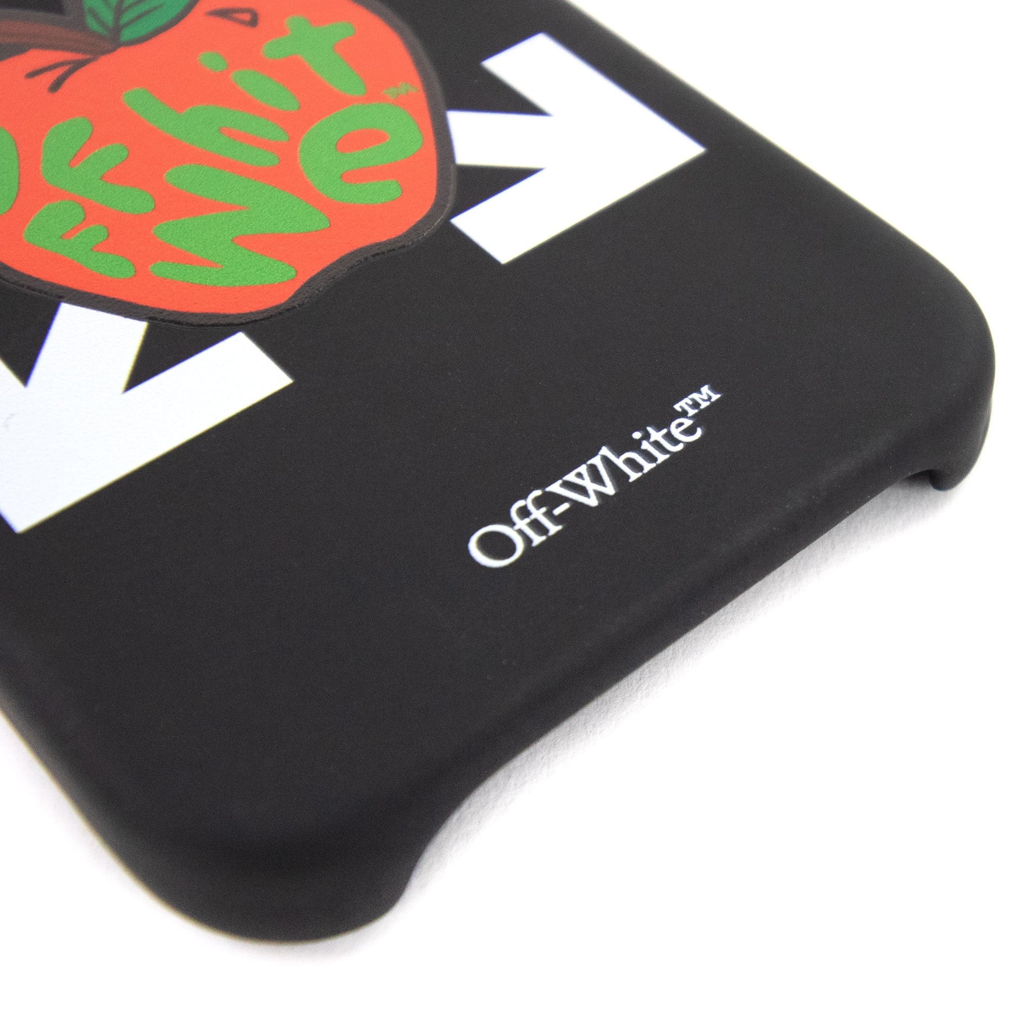 Off White Apple Iphone 12 Mini Cover Black & Red