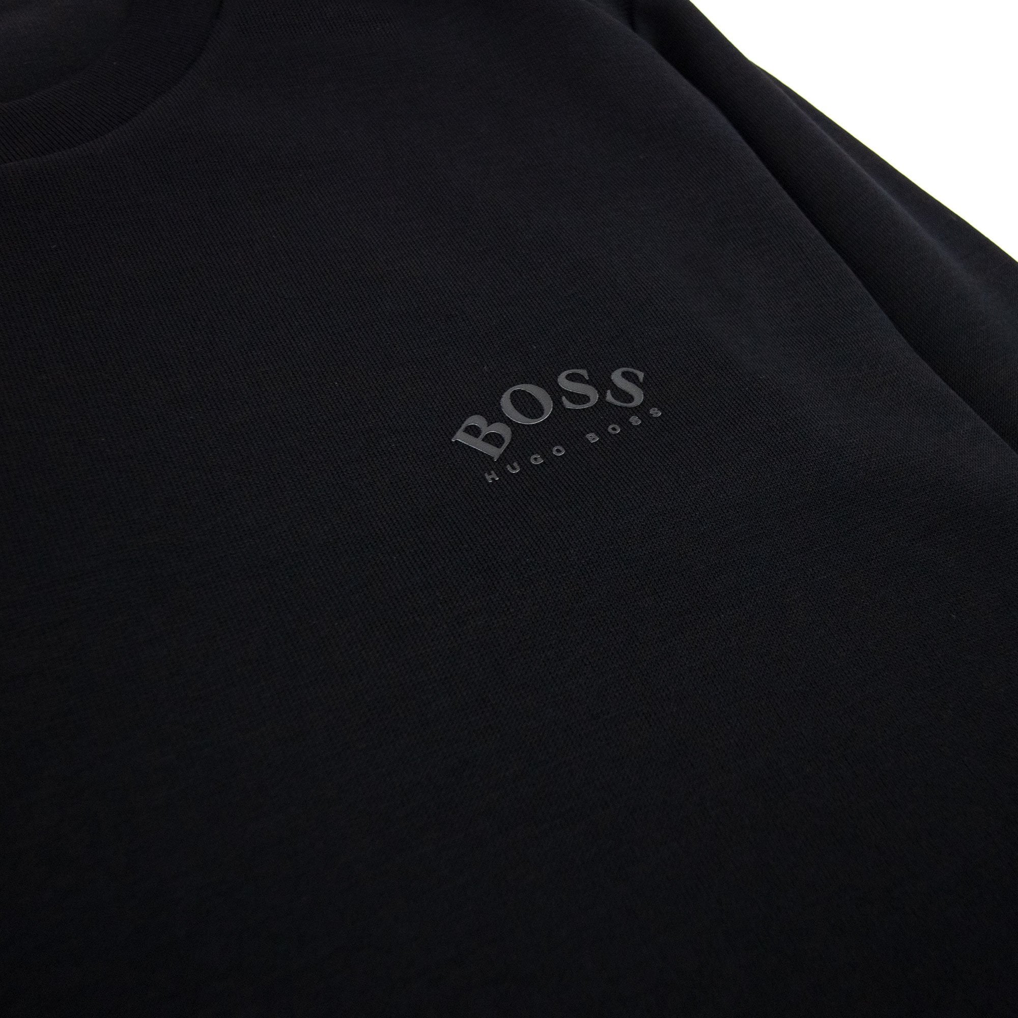 Hugo Boss Curved Logo Crewneck Sweat Black 001