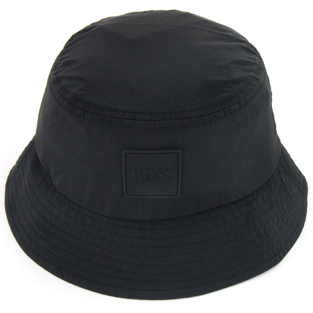 Hugo Boss Saul Logo Badge Bucket Hat Black 001