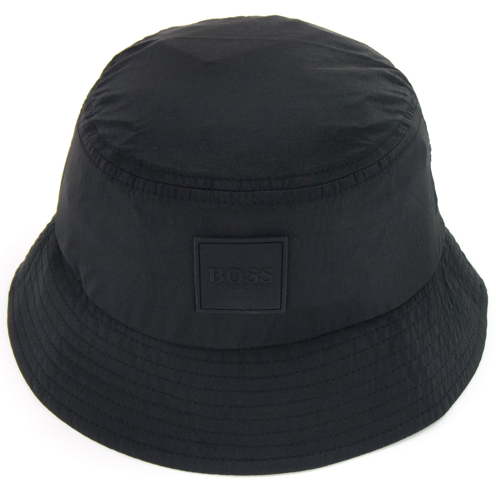 Hugo Boss Saul Logo Badge Bucket Hat Black 001