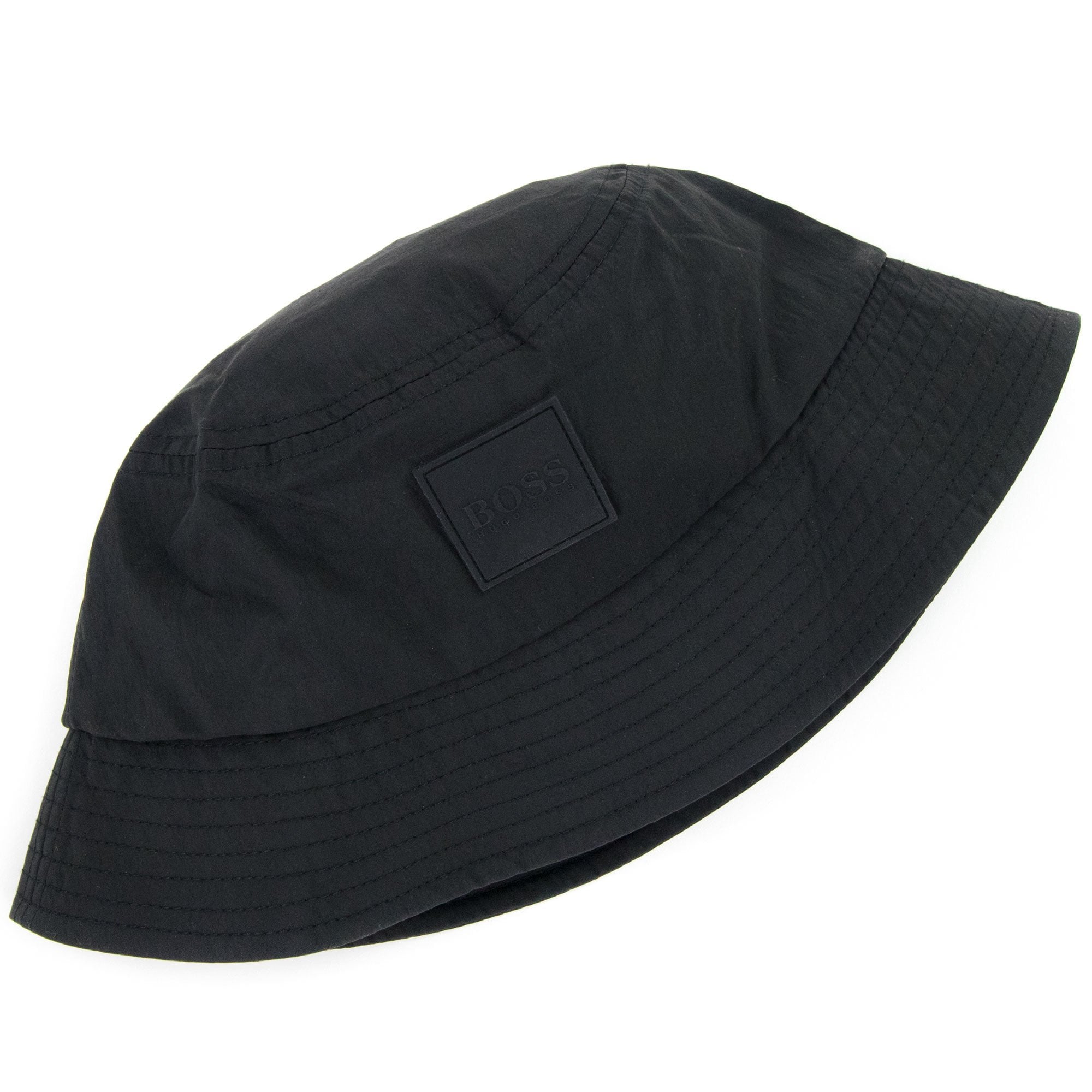 Hugo Boss Saul Logo Badge Bucket Hat Black 001