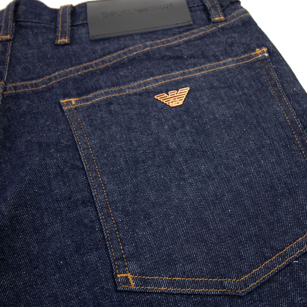 Emporio Armani Rinse Denim Bermuda Shorts Denim Blue 0941