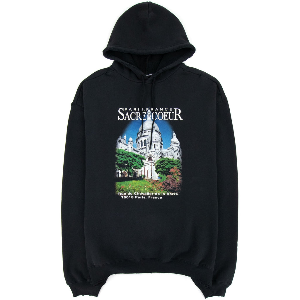 Balenciaga Sacré Coeur Sport Hoodie Black