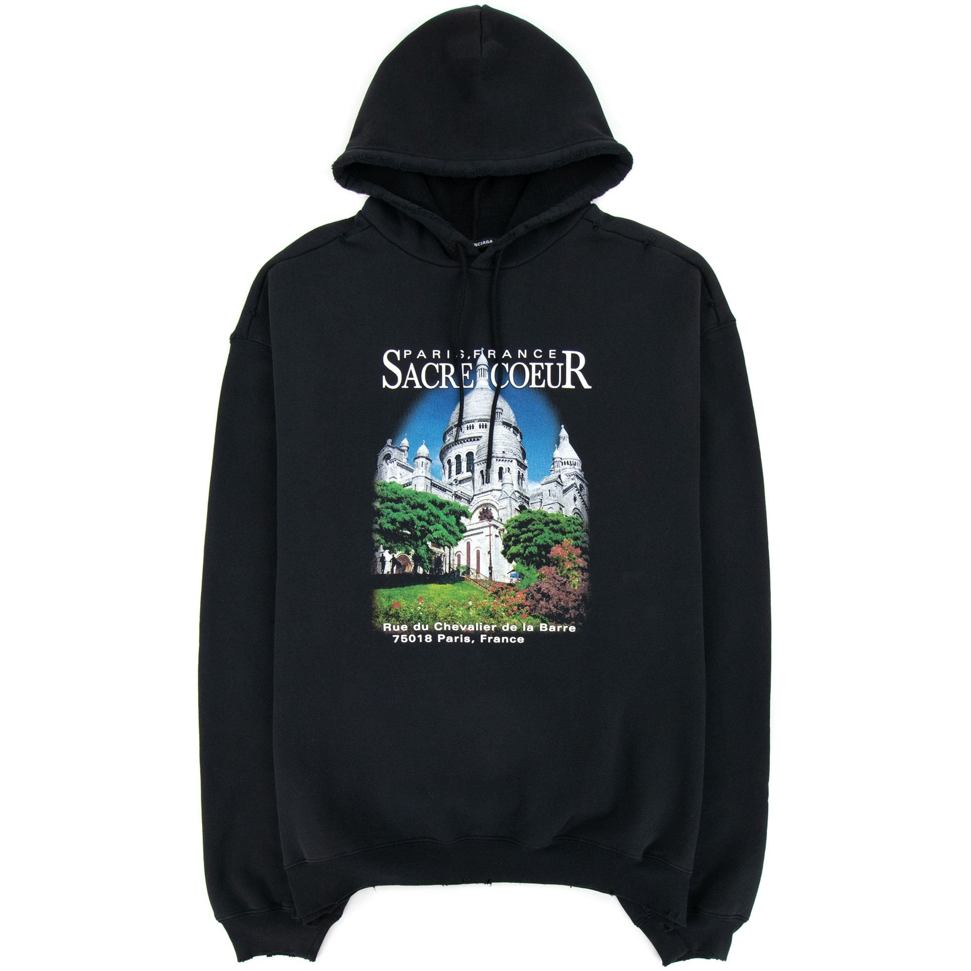 Balenciaga Sacré Coeur Sport Hoodie Black