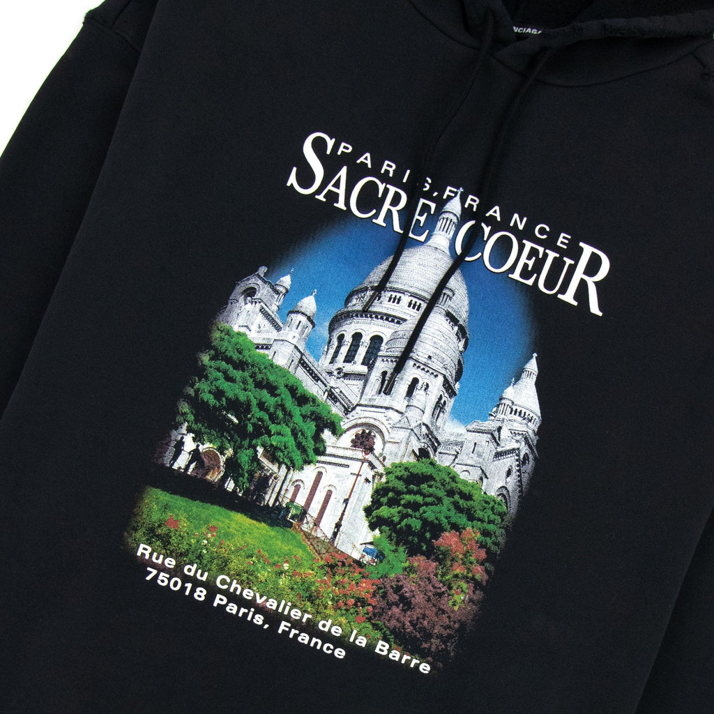 Balenciaga Sacré Coeur Sport Hoodie Black
