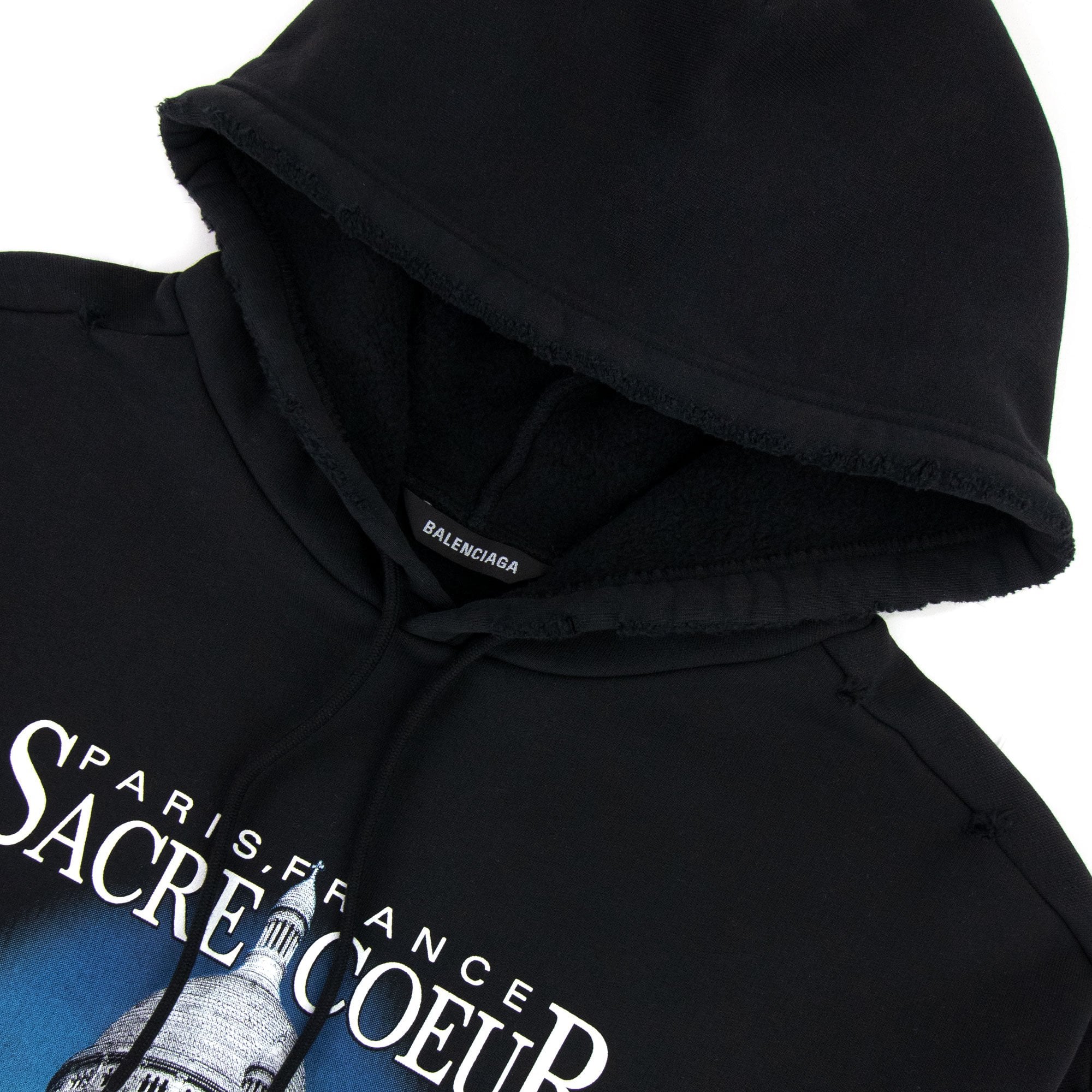 Balenciaga Sacré Coeur Sport Hoodie Black