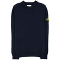 Stone Island 535a3 Lambswool Knitwear Navy V0020
