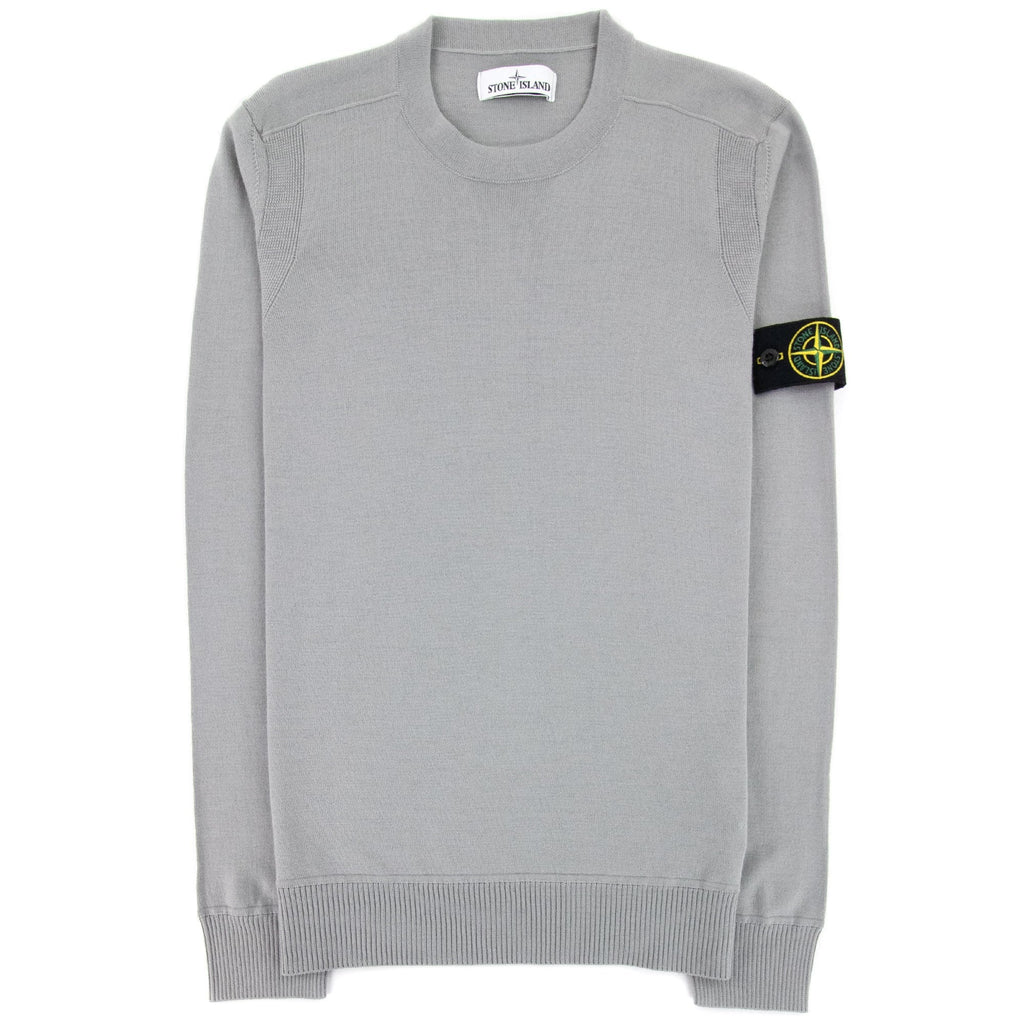 Stone Island 526c4 Light Pure Wool Knitwear Grey V0061